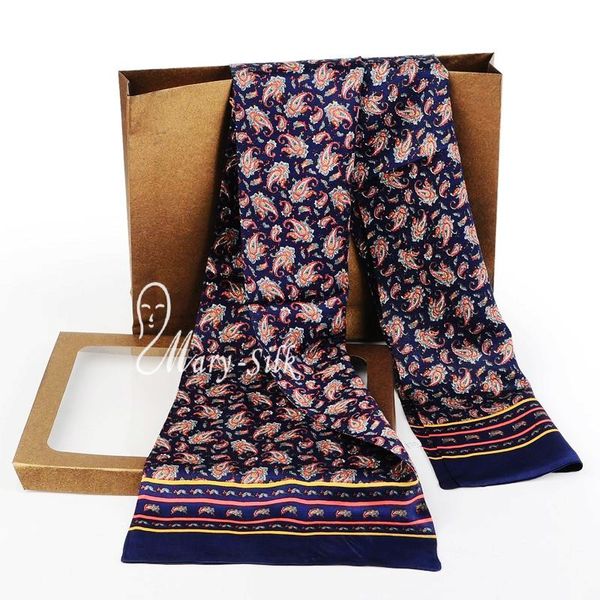 

fashion mens 100% silk long scarf cravat scarives layer --- for spring autumn winter, Blue;gray