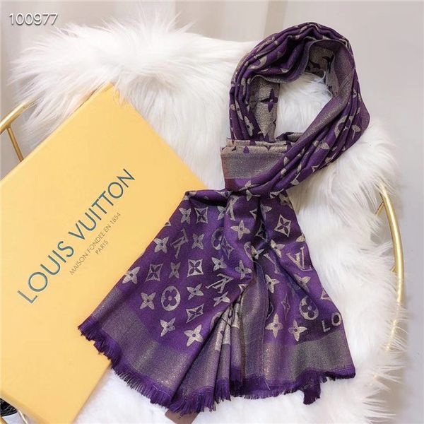 

7color de igner woman oft lamÃ© carf luxury four ea on tyle ilk and cotton carf long hawl printed be t elling cla ic ize180 70