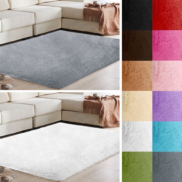 

fluffy rugs 140x70cm mat shaggy carpet floor area rug multicolored polyester fiber sofa bedroom home decoration dining room