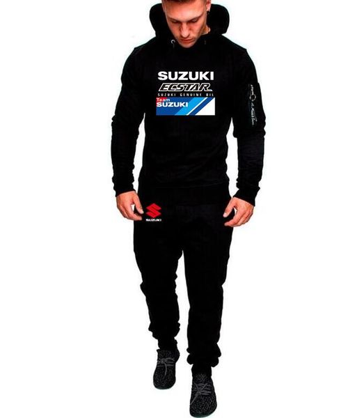 

2019 brand men's camouflage sports set suzuki team ecstar hoodie men suzuki r gsx men sweatshirts r gsx casual hoodie, Gray