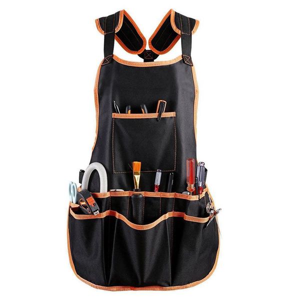 

work apron tool 16 tool pockets belt adjustable vest apron for mans work and women with waterproof