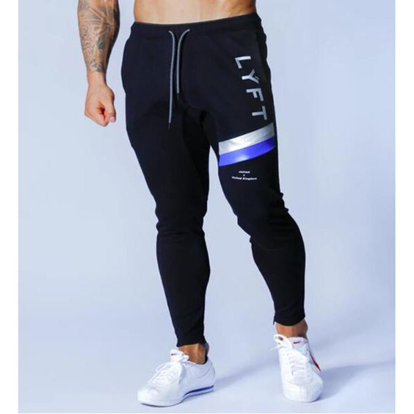 

men's pants spring autumn fashion foot zipper casual sports outdoor fitness bodybuilding jogging training feet, Black