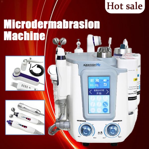 

2019 6 in 1 hydra dermabrasion rf bio lift spa facial machine rf facial machine water and peel cold oxygen spray