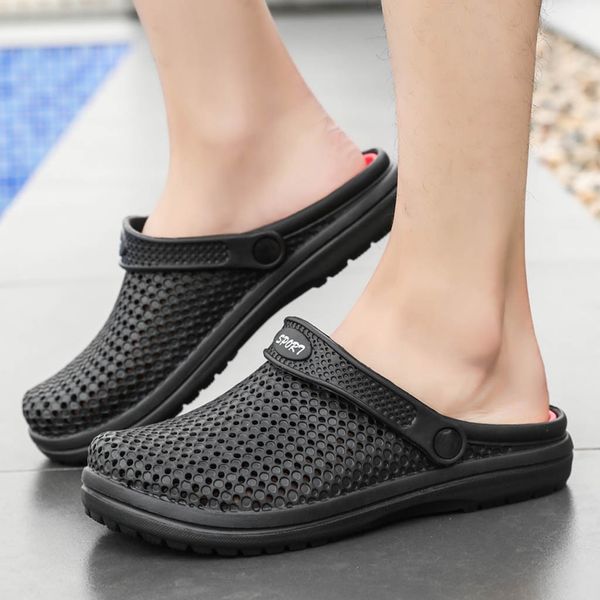 

sagace-brand big size 40-46 men black garden casual aqua male band sandals summer slides beach swimming shoes 6j26