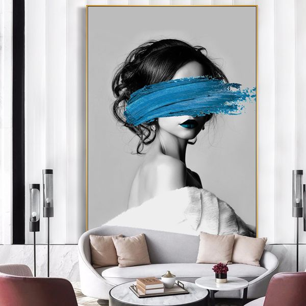 

mdern fashion girls украшения дома стены дома wall art decor ручная роспись hd печать маслом на холсте wall art холст картины 190907