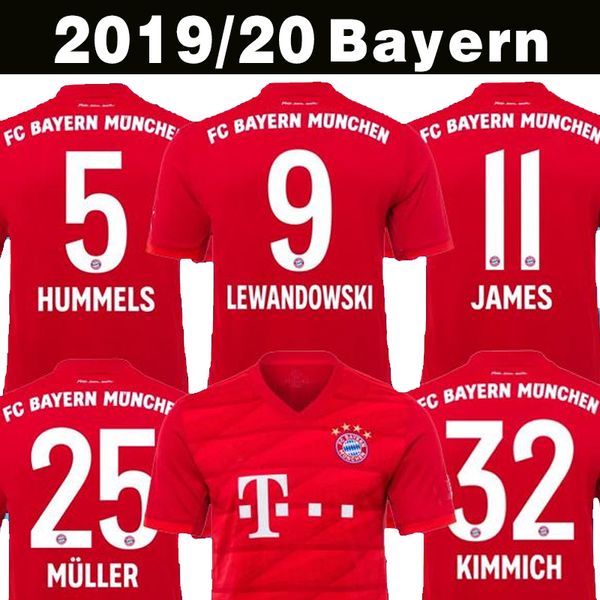 

thailand 19 20 bayern munich james rodriguez soccer jersey 2019 2020 lewandowski muller kimmich jersey 18 19 20 hummels football shirt, Black;yellow