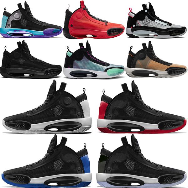 

2020 designer brand jumpman xxxiv 34s basketball shoes stock x bred royal blue eclipse space jam blue void black cat for size 40-46