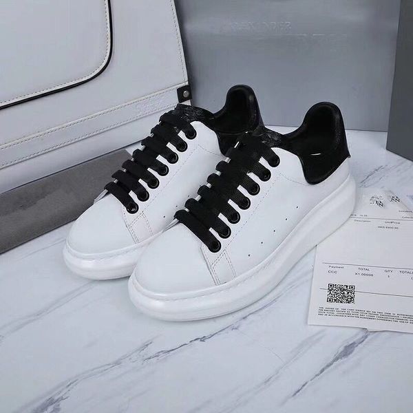 

2020 new designer brand oversized sneaker features large flat laces and an oversized rubber sole sneaker suede leather brand sne, Black