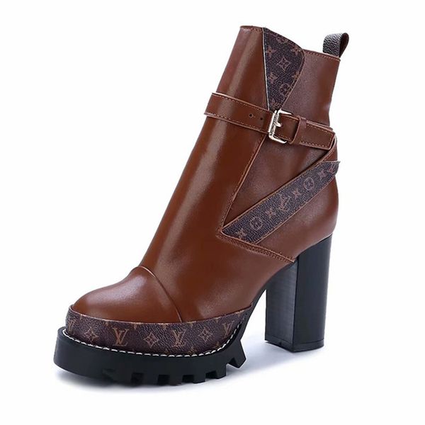 

wildlv help martin short boots british style korean version of autumn and winter fashion wild boots leather women's shoes fashion, Black