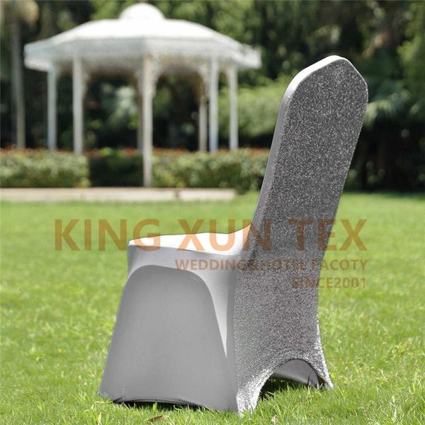 

sequin shiny lycra spandex chair cover wedding banquet stretch chair cover decorations