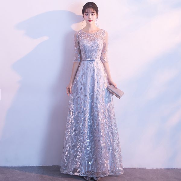 

in stock 2019 long prom dresses sequins a line sweetheart tulle lace up lilac blue coral party bridesmaid dresses evening gowns, Black