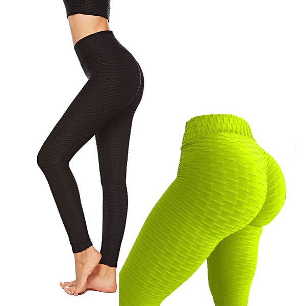 

anti-cellulite leggings women scrunch pant push up black sport leggings fitness high waist workout activewear, White;red
