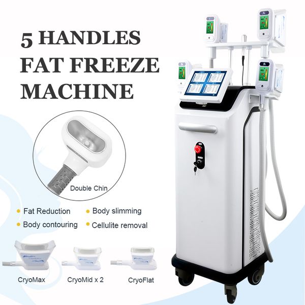 

cryolipolysis fat e machine with 4 cryo fat ing handles working together for stubborn fat removal double chin treatment body slim