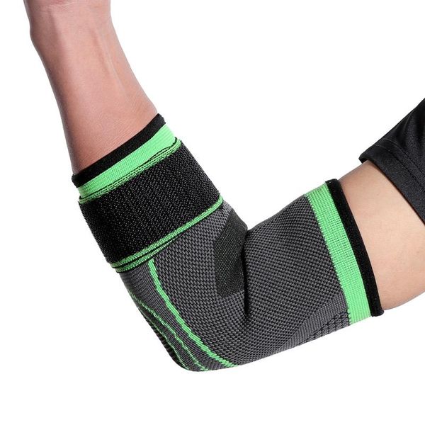 

1pcs bandage designer trainer basketball running volleyball tennis elbow support protector elbow guard arm elbow exercise protective gear, Black;gray