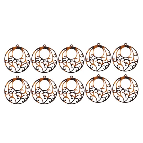 

10pcs diameter 38mm jewelry accessories hand made diy parts round shape earrings making jewelry findings component, Bronze;silver