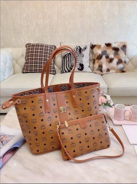 

new product 2020 ladies fashion simple large capacity shoulder bag two-piece messenger bag wallet backpack mobile phone bag