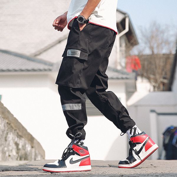 

2019 men new pants high street fashion men jeans loose fit harem pants black gray color hip hop jeans for jeans,men, Blue