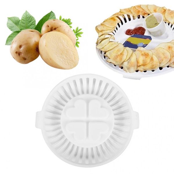 

1pc diy microwave oven baked potato chips maker baking appliance potato chip baking tools cook low calories kitchen gadget tools