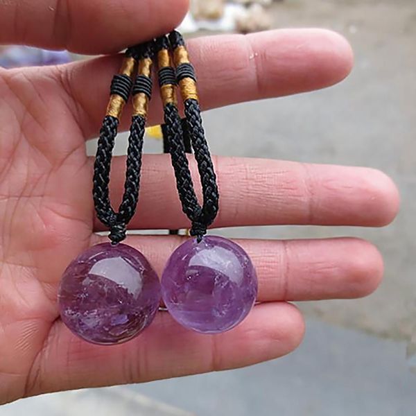 

природные фиолетовый аметист бал сырье gemstone полировкой crafted мода подарки магия фиолетовый кварц камень ball crystal домашнее украшени