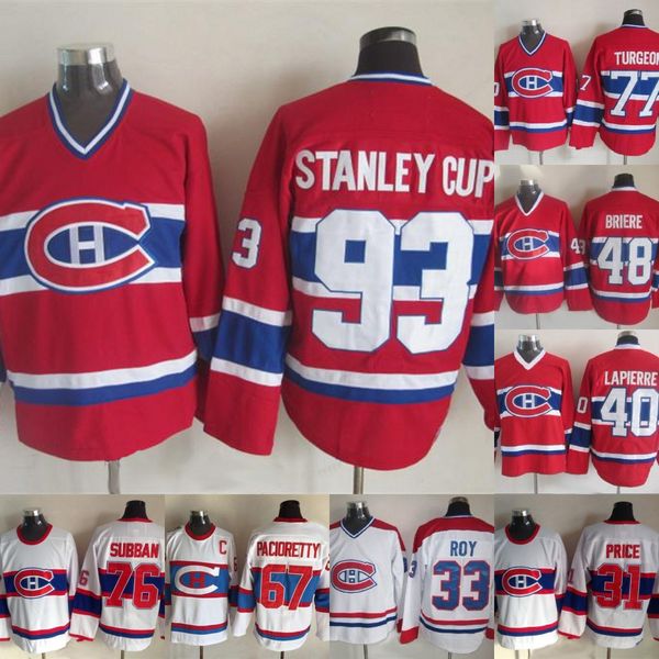 

Montreal Canadiens 93 Stanley Cup 79 Andrei Markov 16 Henri Richard 77 Pierre Turgeon 76 P.K. Subban 67 Max Pacioretty Hockey Jersey
