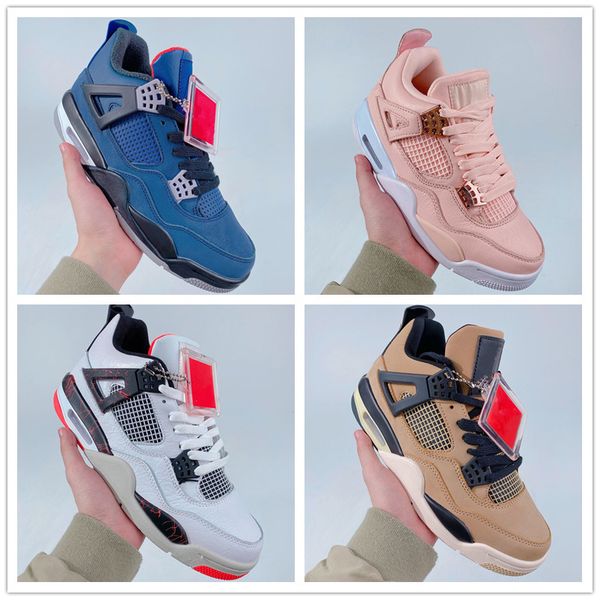 

bred white cement jumpman 4 4s iv what the cactus jack cool grey mens basketball shoes blue pink womens sports designer sneakers 36-47