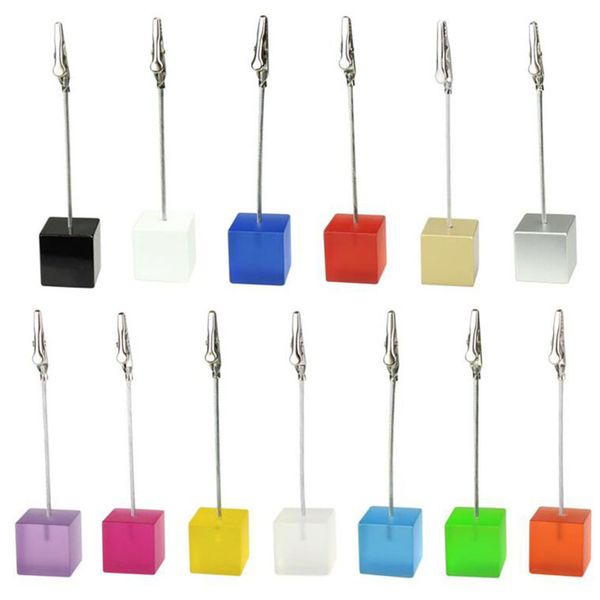 

экологичный куб стенд аллигатор wire card примечание изображение memo фотоклип держатели таблица свадебный поместите 11.7 * 2.4cm