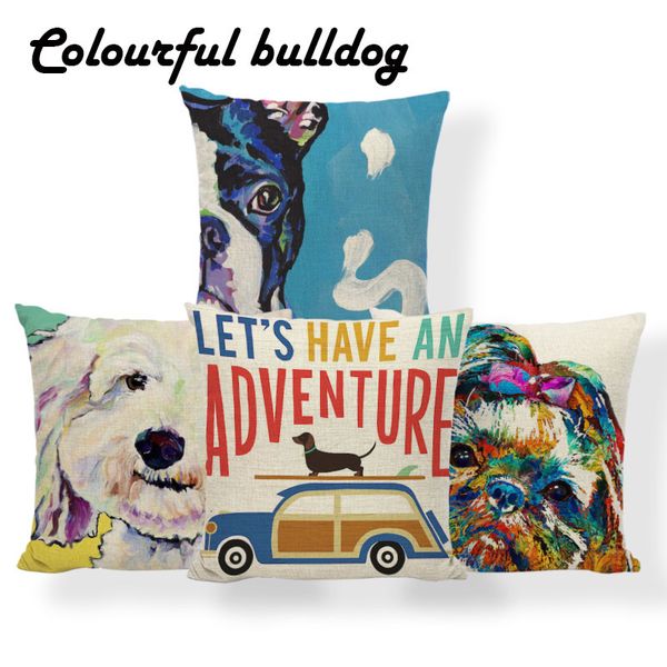 

animal dachshund cushion schnauzer pug pillow case cover bohemian beach gifts for medical students throw pillow case 17x17 linen