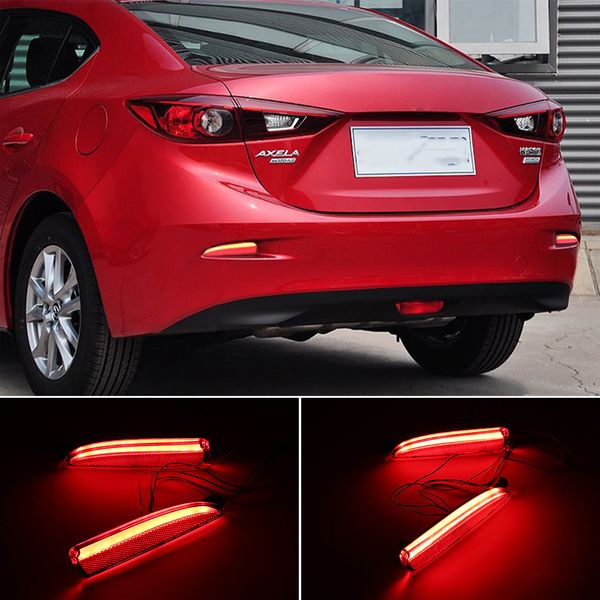 

2 pcs for mazda 3 axela 2014 2015 2016 led drl rear bumper tail light fog lamp brake lights signal warning lamp
