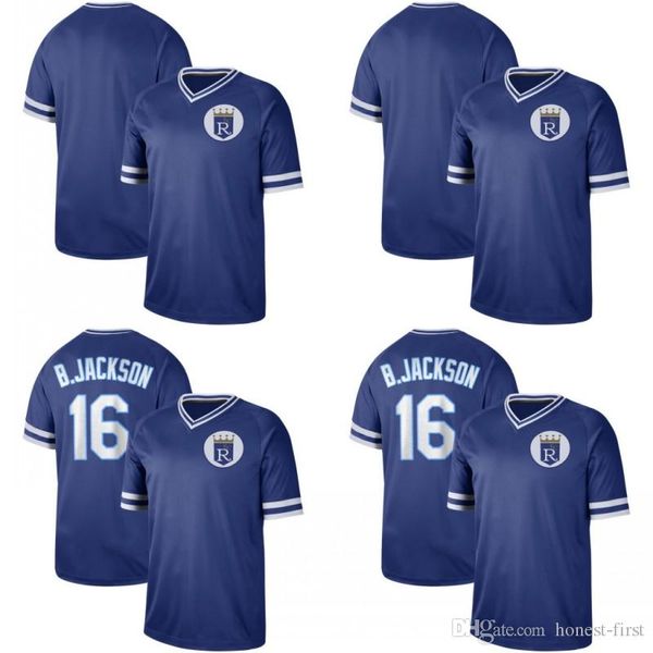 

New Kansas City 16 Bo Jackson New Cooperstown Retro Collection Mesh Wordmark V-Neck Royals Baseball News