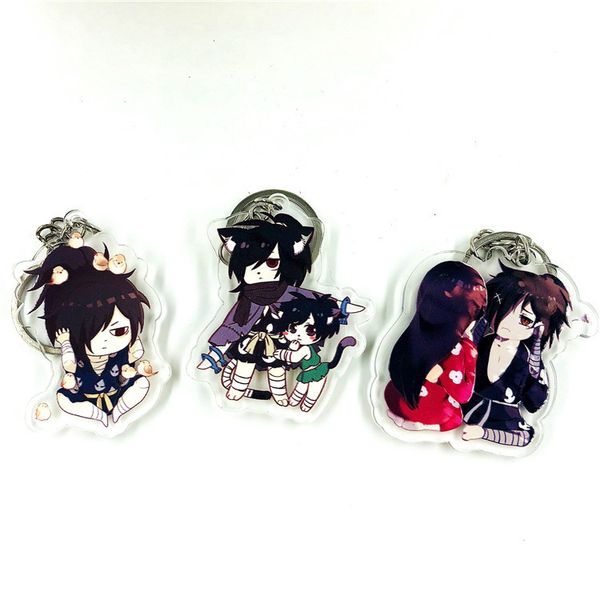 

1pcs anime keychain dororo hyakkimaru yukata keyring pendant llavero, Silver