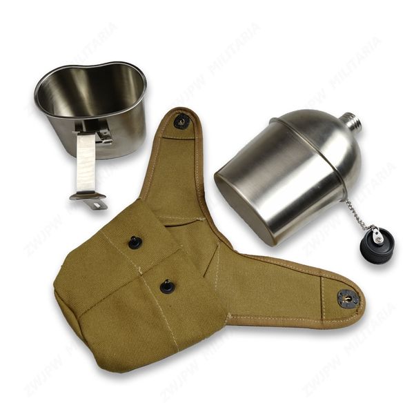 

ww2 us army military usmc canteen 2nd pattern with cover outdoor kettle replica lunch bags