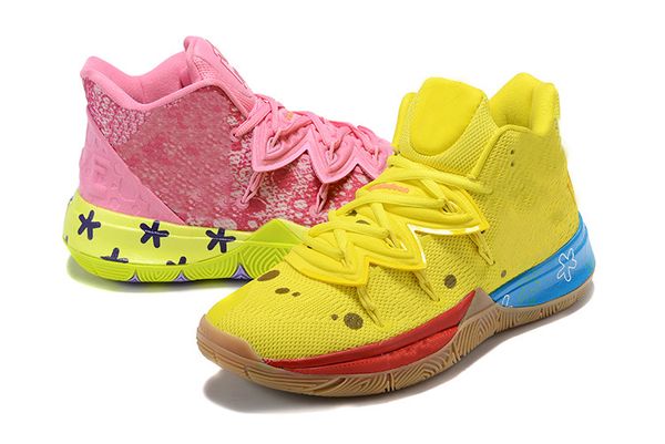 

kids new color kyrie women sponge bobs basketball shoes 5 trainers irving 5 squidward mountain oreo friends patrick sports kyries sneakers, Black