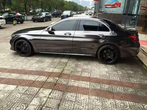 

black mirror chrome cast vinyl wrap self-adhesive film decal air-release bubble and air-car wrapping foil