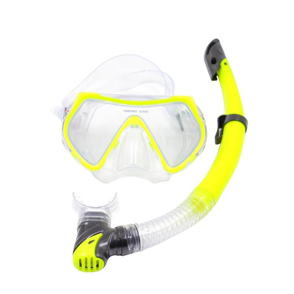 

swimming goggles diving mask dry snorkel adjustable snorkeling gear kit h7jp