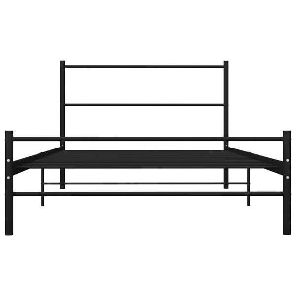

black metal bed frame 90x200 cm bedroom furniture