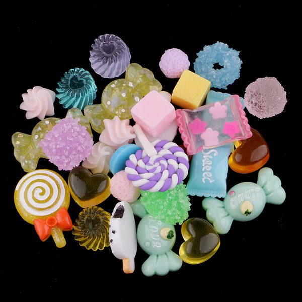 

50pcs kawaii candy resin flatback