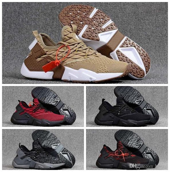 

2018 huaraches 6 ultra run knit running shoes sneakers huarache drift mens trainers men huraches sport hurache zapatos shoes size 40-46, White;red