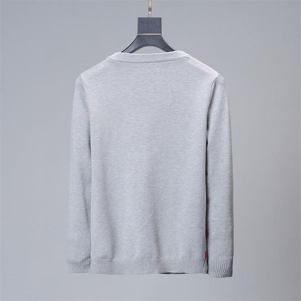 

new 2020 men's high-end design sweater pullover brand men's sweater knitwear long-sleeved design sweater winter men's wear -4, White;black