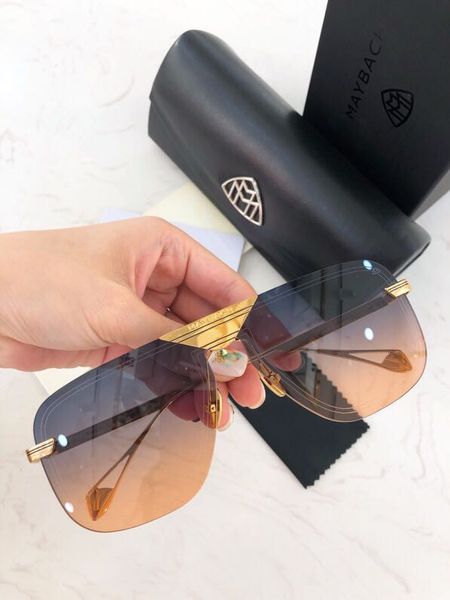 

designer sunglasses 2019 new men's anti-ultraviolet sun-shading glasses rimless luxury jewelry outdoor vacation travel eye protection d, White;black