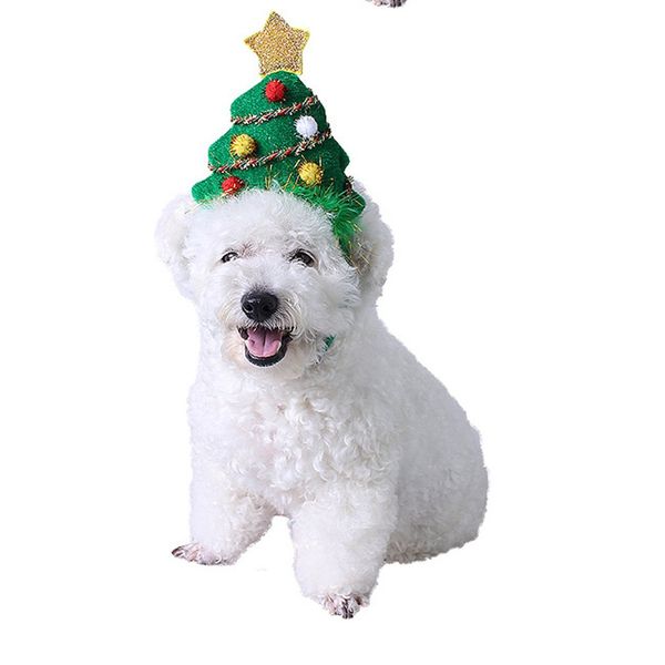 

christmas tree headband pet hat pet cat dog headwear cute classic christmas party wear gift headdress cosplay supplies