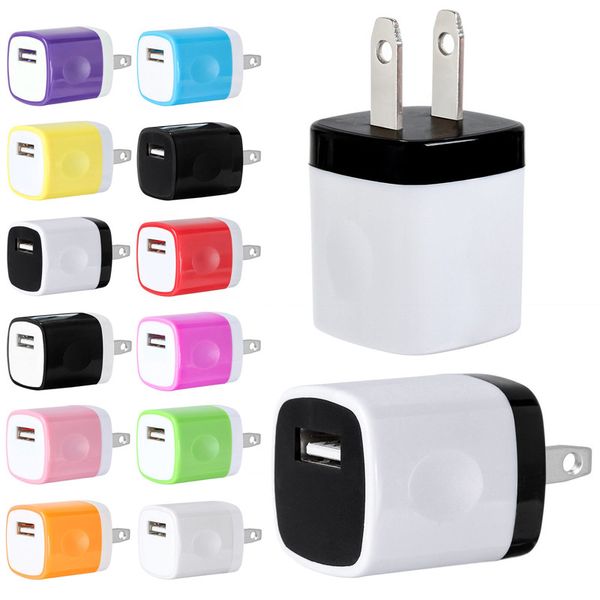 

duable color us 5v 1a ac home travel wall charger power adapter plug for iphone 7 8 x 11 samsung s8 s9 s10 htc lg android phone