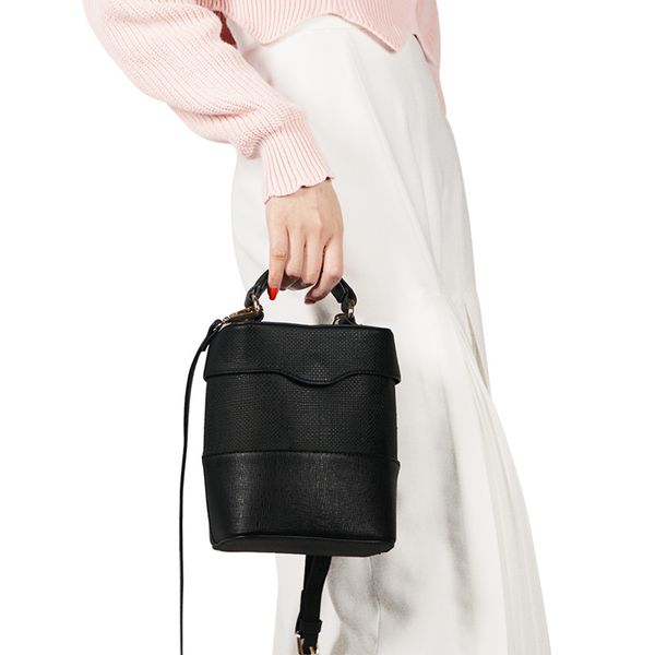 

simple pu leather bucket bags lingge women handbags casual shoulder crossbody bags clutch purse totes bag ladies handbags 2019