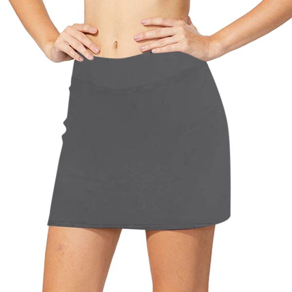 

faldas mujer moda 2019 women's active skorts performance skirt running tennis golf workout sports party night for female 40, Black