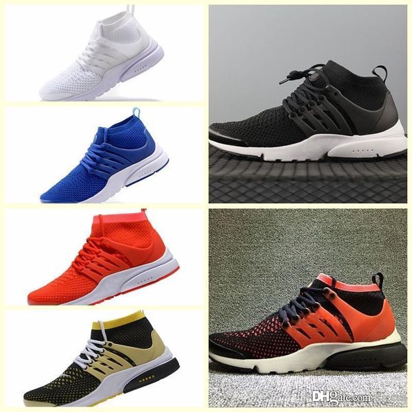 

npsth1 2019 prestos designer shoes high uppers acronym air mids white black blue yellow lava casual shoes for mens women shoe size36-45