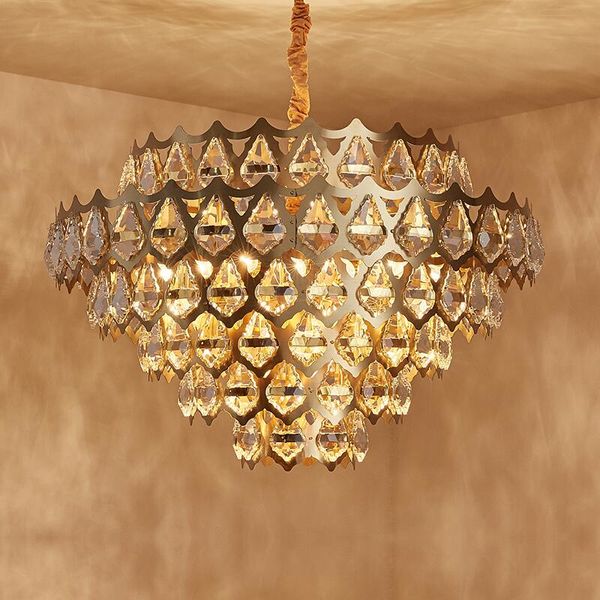 

новый кри светодиодный золотой круглый гостиная light hollow design современная вилла из нержавеющей стали декоративный свет