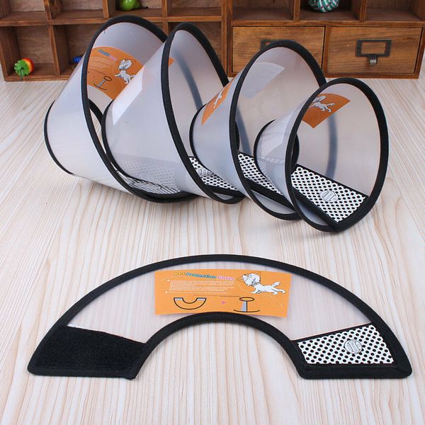 

cone protective collar for pet dogs cats wound healing protection cover