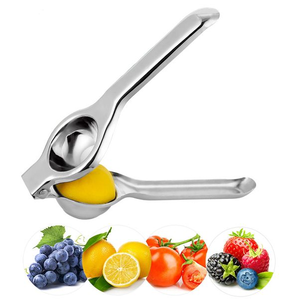 

manual lemon squeezer lime orange stainless steel fast hand press juicier reamers round fresh fruit tool kitchen gadget