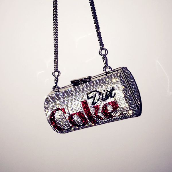 

XIAOYAN Новая Мода Горячие Продажи Сияющий Бриллиант Ручной Дизайн Cola Party bag Пересече