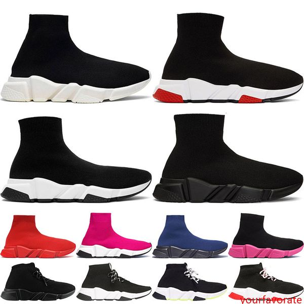 

luxury sock shoe speed knitted trainers casual sneakers speed trainer sock race fashion black shoes men women sports shoes size 36-45