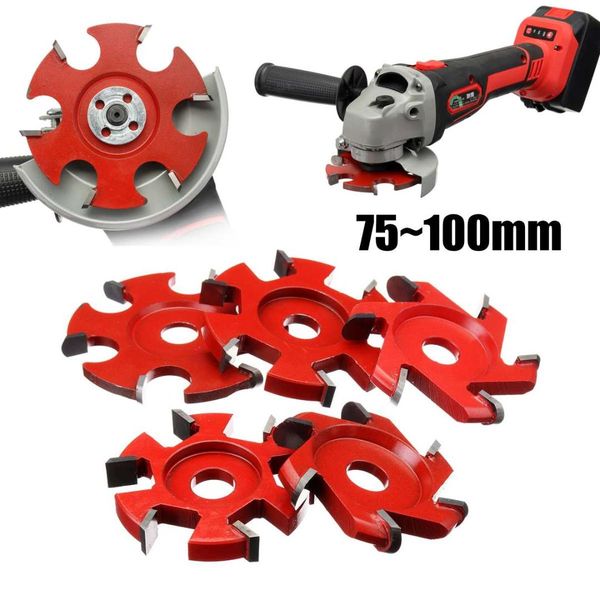 

red 75~100mm right angle/fillet disc hexagonal blade tray blade for 16mm aperture angle grinder,wood carving grinder